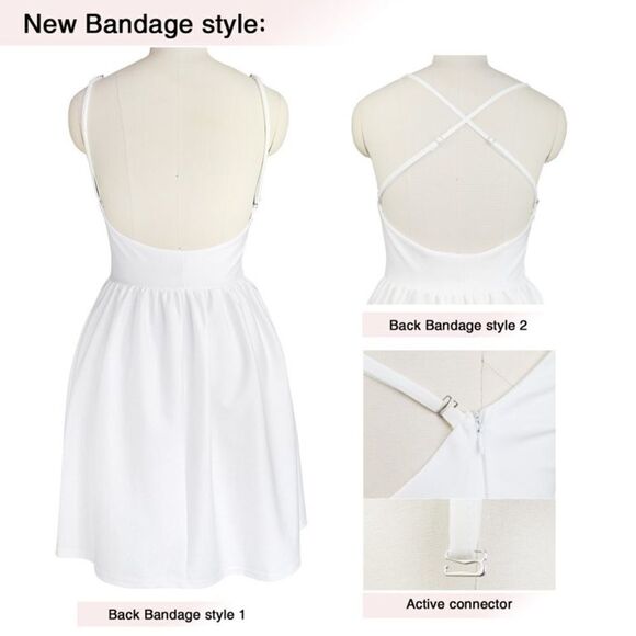 ⭐️NWT FANCYINN spaghetti strap backless mini skater dress⭐️ - Picture 5 of 11